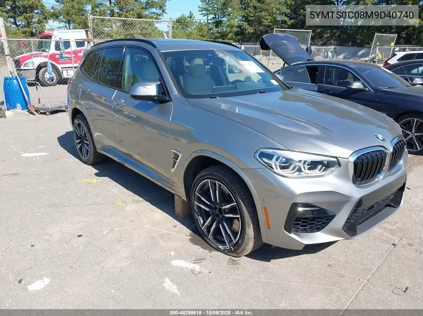 2021 BMW X3 M VIN 5YMTS0C08M9D40740 фото 2