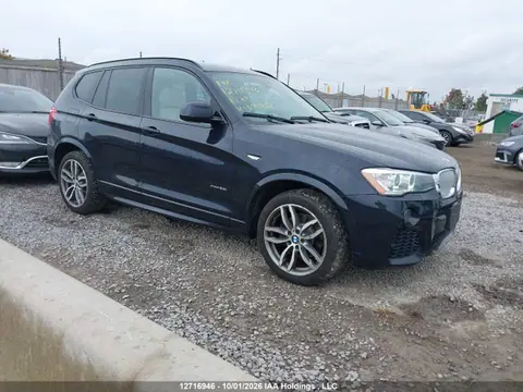 5UXWX9C54H0D95928 — 2017 BMW X3 XDRIVE28I, Град (Hail), фото до ремонта