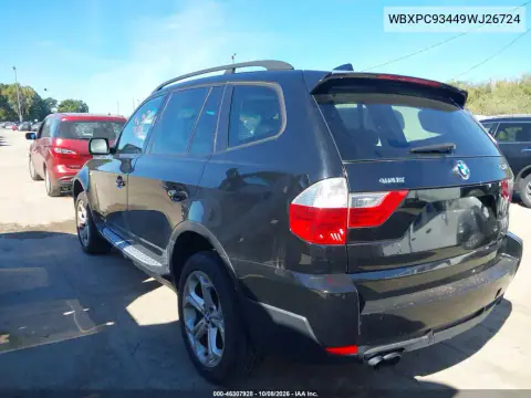 2009 BMW X3 xDrive30I VIN WBXPC93449WJ26724 фото 4