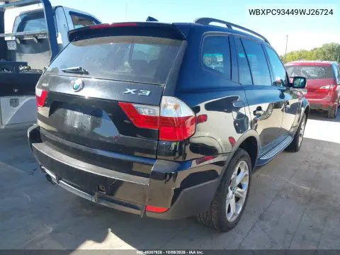 2009 BMW X3 xDrive30I VIN WBXPC93449WJ26724 фото 5