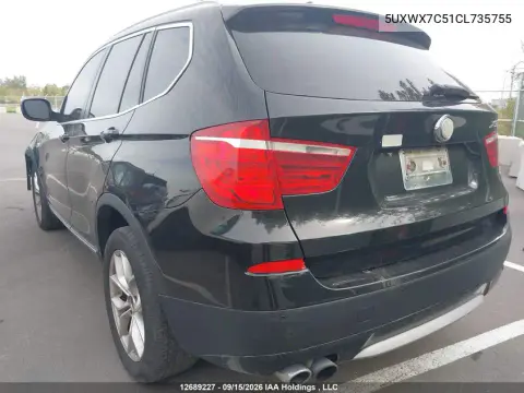 2012 BMW X3 xDrive35I VIN 5UXWX7C51CL735755 фото 4