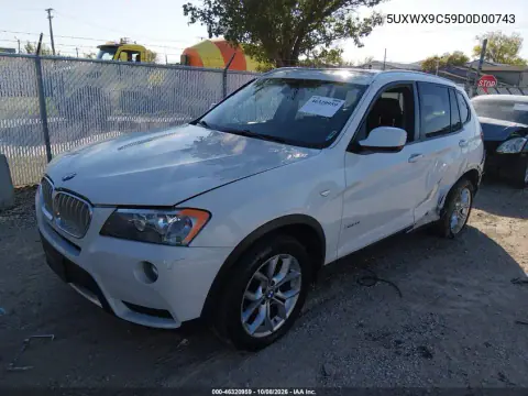 2013 BMW X3 xDrive28I VIN 5UXWX9C59D0D00743 фото 3