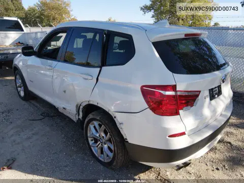 2013 BMW X3 xDrive28I VIN 5UXWX9C59D0D00743 фото 4