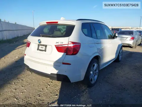 2014 BMW X3 xDrive35I VIN 5UXWX7C51E0E75428 фото 5
