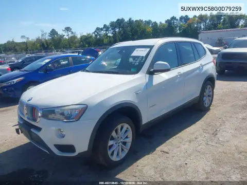5UXWX9C58G0D79259 — 2016 BMW X3, фото 2 с аукциона IAAI, Изъят кредитором