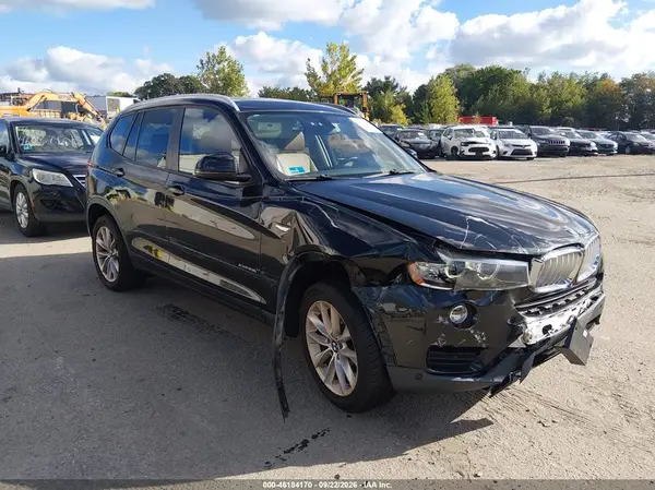 5UXWX9C56H0T15106 — 2017 BMW X3, Передняя часть (Front End), фото до ремонта