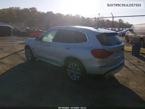 2018 BMW X3 xDrive30I VIN 5UXTR9C59JLD57533 фото 4