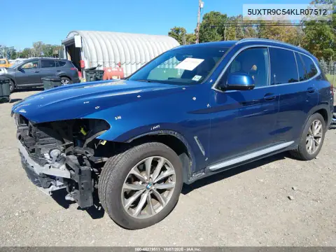 2019 BMW X3 xDrive30I VIN 5UXTR9C54KLR07512 фото 3
