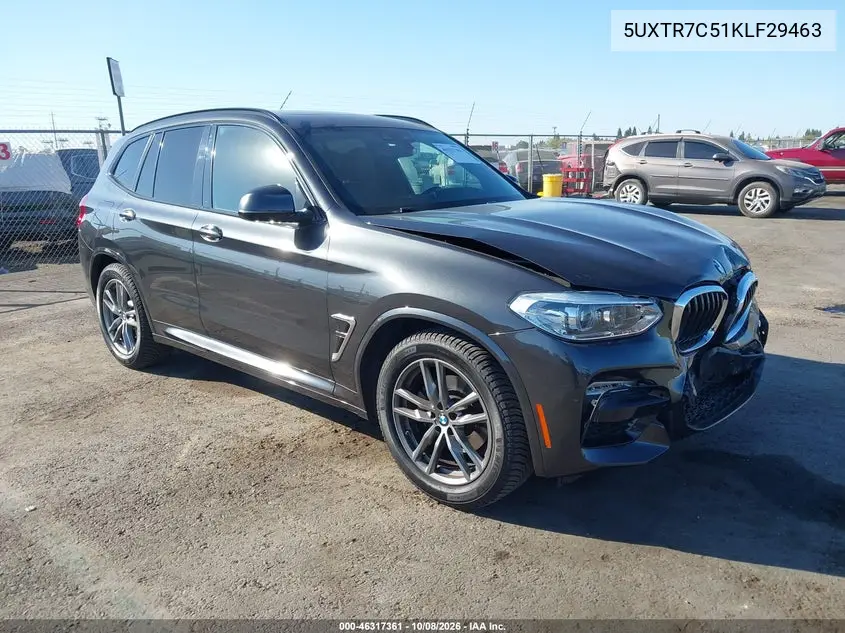 2019 BMW X3 Sdrive30I VIN 5UXTR7C51KLF29463 фото 2