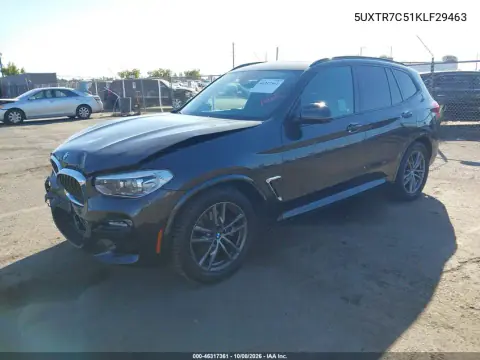2019 BMW X3 Sdrive30I VIN 5UXTR7C51KLF29463 фото 3