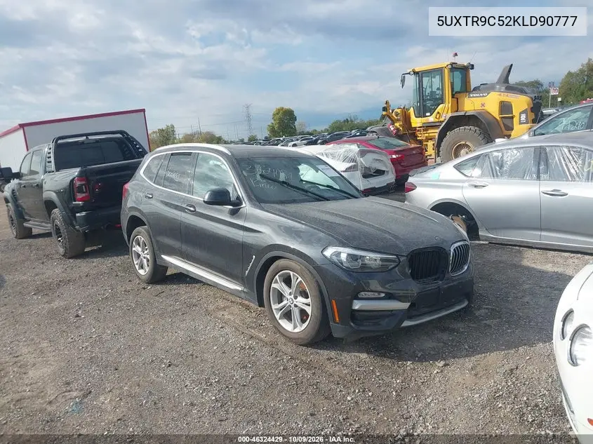 2019 BMW X3 xDrive30I VIN 5UXTR9C52KLD90777 фото 1