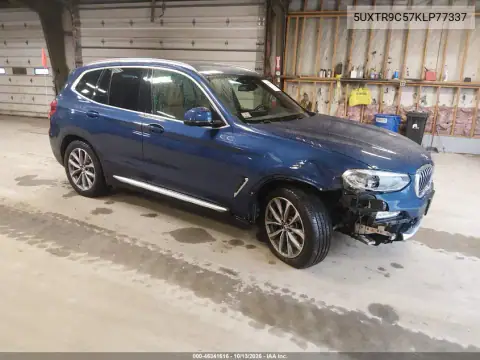 5UXTR9C57KLP77337 — 2019 BMW X3, Передняя часть, фото до ремонта