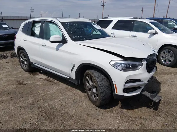 5UXTY5C05L9D10421 — 2020 BMW X3, Передняя часть слева (Left Front), фото до ремонта