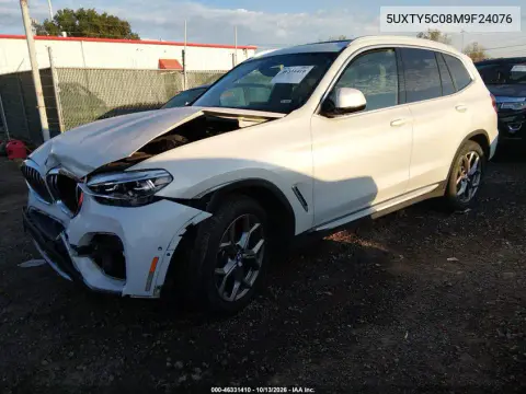 2021 BMW X3 xDrive30I VIN 5UXTY5C08M9F24076 фото 2