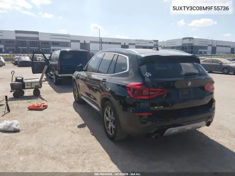 5UXTY3C08M9F55736 — 2021 BMW X3, фото 4 с аукциона IAAI, Передняя часть
