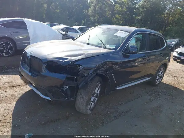 5UX43DP07N9L35179 — 2022 BMW X3, фото 2 с аукциона IAAI, Передняя часть слева