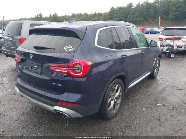 5UX53DP08N9M93678 — 2022 BMW X3, фото 4 с аукциона IAAI, Передняя часть слева