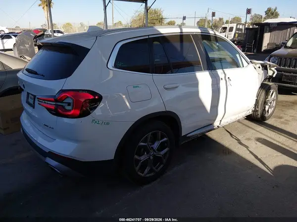 5UX43DP02N9L75346 — 2022 BMW X3, фото 4 с аукциона IAAI, Передняя часть справа