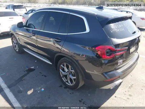 2022 BMW X3 xDrive30I VIN 5UX53DP01N9J74364 фото 4