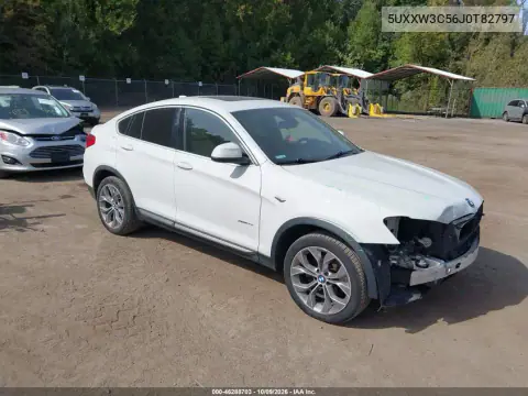 5UXXW3C56J0T82797 — 2018 BMW X4, Передняя часть, фото до ремонта