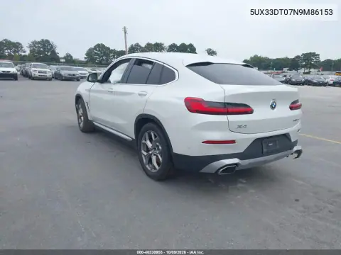 2022 BMW X4 xDrive30I VIN 5UX33DT07N9M86153 фото 3