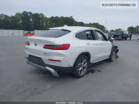 2022 BMW X4 xDrive30I VIN 5UX33DT07N9M86153 фото 4
