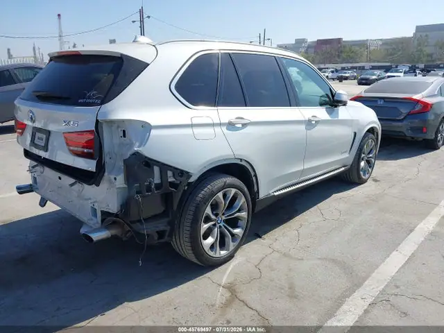 5UXKR2C37H0U23801 — 2017 BMW X5 SDRIVE35I, фото 4 с аукциона IAAI 30.09.2026, Задняя часть