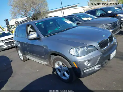 5UXFE43508L023085 — 2008 BMW X5, Левая сторона, фото до ремонта