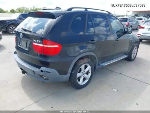 5UXFE43508L037083 — 2008 BMW X5, фото 5 с аукциона IAAI, Естественный износ