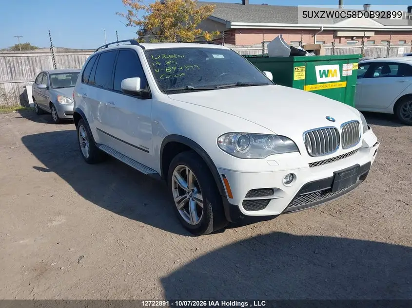 2013 BMW X5 xDrive35D VIN 5UXZW0C58D0B92899 фото 2