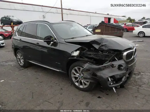 5UXKR6C58E0C02246 — 2014 BMW X5, Передняя часть, фото до ремонта