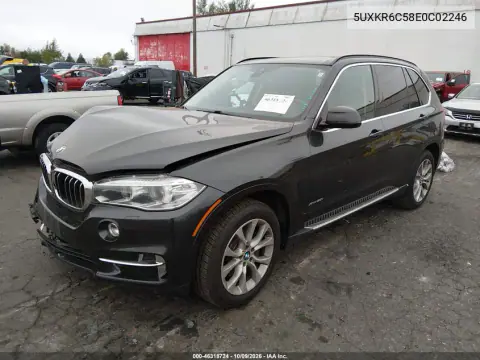 2014 BMW X5 xDrive50I VIN 5UXKR6C58E0C02246 фото 2