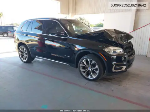5UXKR2C52J0Z18642 — 2018 BMW X5, Передняя часть, фото до ремонта