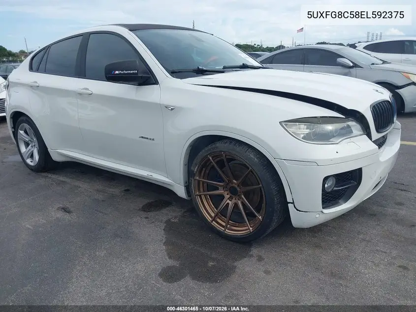 2014 BMW X6 xDrive50I VIN 5UXFG8C58EL592375 фото 2