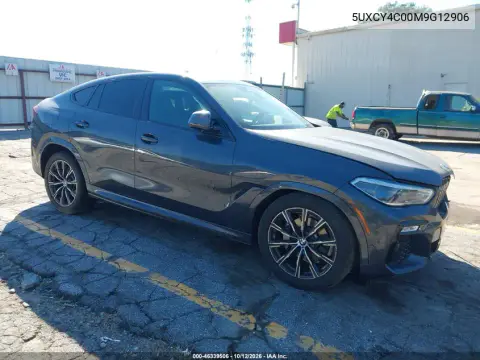 5UXCY4C00M9G12906 — 2021 BMW X6, Левая сторона, фото до ремонта