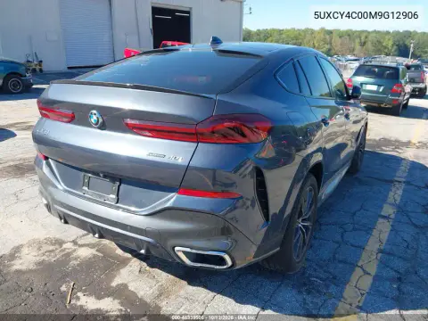 2021 BMW X6 Sdrive40I VIN 5UXCY4C00M9G12906 фото 4