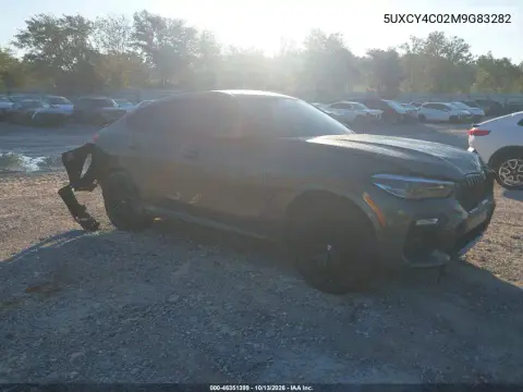 5UXCY4C02M9G83282 — 2021 BMW X6, Сзади, фото до ремонта