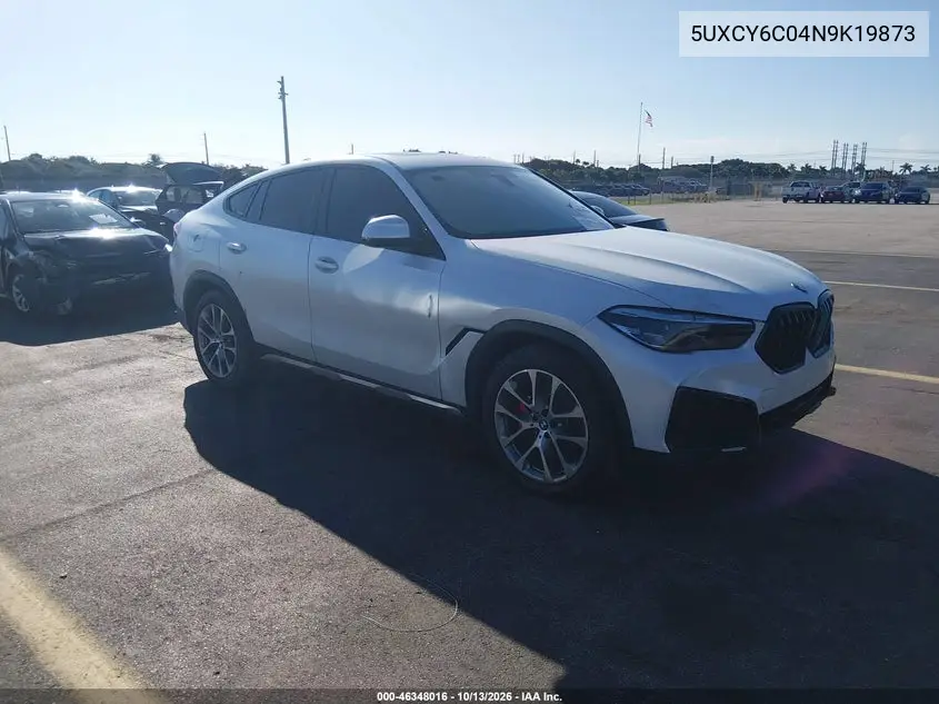 5UXCY6C04N9K19873 BMW X6 2022 — повреждение Повреждение двигателя, фото до ремонта
