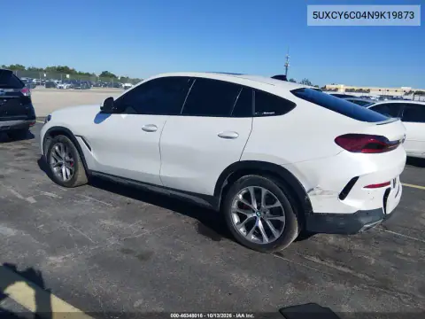 5UXCY6C04N9K19873 — 2022 BMW X6, фото 3 с аукциона IAAI, Повреждение двигателя