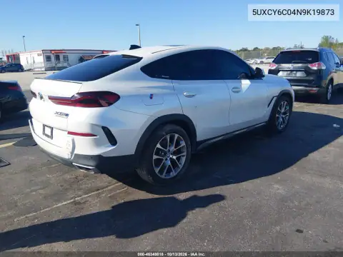 5UXCY6C04N9K19873 — 2022 BMW X6, фото 4 с аукциона IAAI, Повреждение двигателя