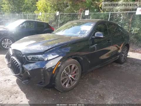 5UX33EX01T9314729 — 2026 BMW X6, фото 2 с аукциона IAAI, Передняя часть слева