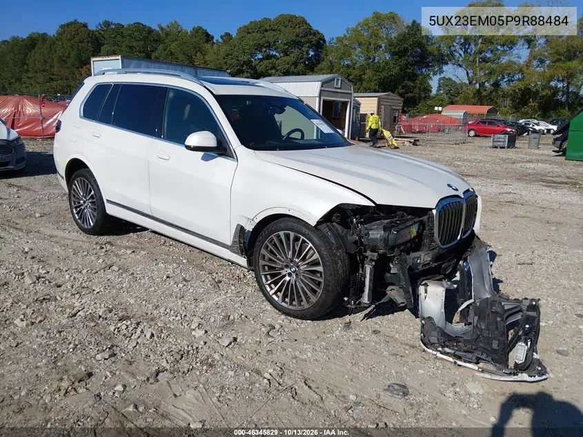 5UX23EM05P9R88484 — 2023 BMW X7, фото 2 с аукциона IAAI, Передняя часть