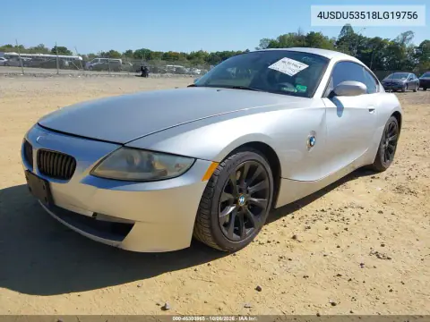 2008 BMW Z4 3.0Si VIN 4USDU53518LG19756 фото 2