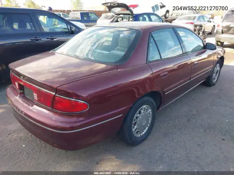 2002 Buick Century Custom VIN 2G4WS52J221270700 фото 5