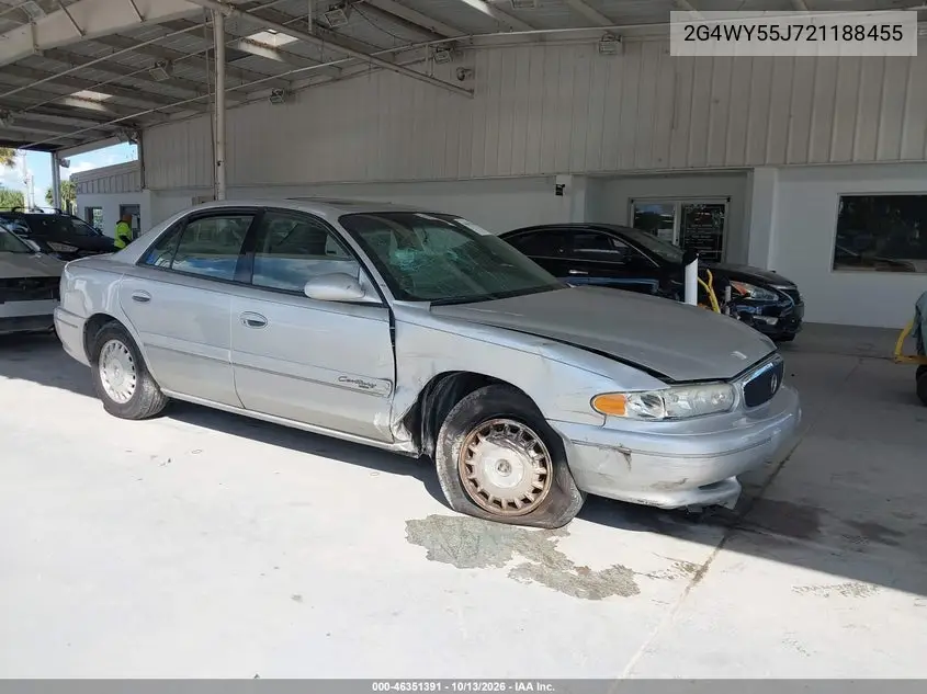 2G4WY55J721188455 Buick Century 2002 — повреждение Передняя часть, фото до ремонта