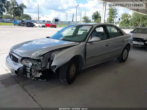2G4WY55J721188455 — 2002 Buick Century, фото 2 с аукциона IAAI, Передняя часть