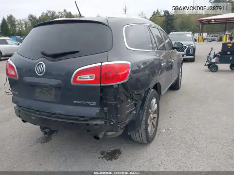 5GAKVCKD0FJ387911 — 2015 Buick Enclave, фото 5 с аукциона IAAI, Задняя часть
