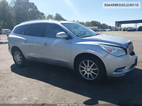 5GAKRBKD2GJ245110 — 2016 Buick Enclave, Передняя часть, фото до ремонта