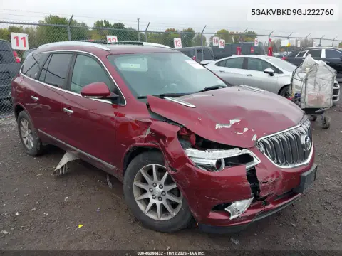 5GAKVBKD9GJ222760 — 2016 Buick Enclave, Передняя часть, фото до ремонта