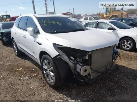 5GAEVCKW4JJ256486 — 2018 Buick Enclave, Передняя часть, фото до ремонта